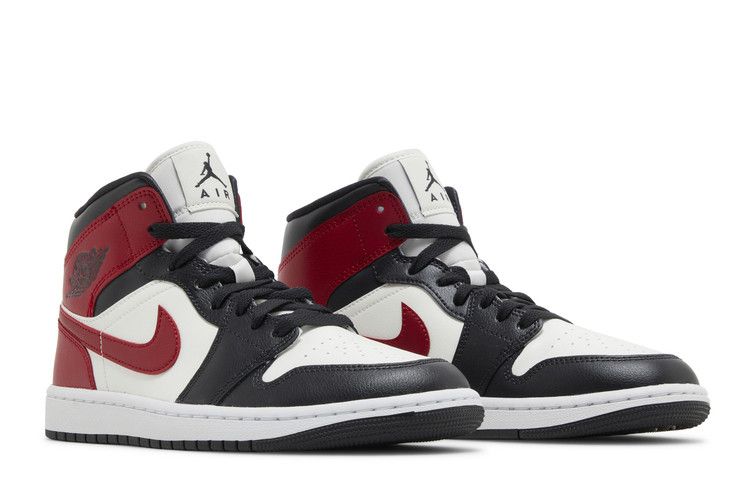 Nike Air Jordan 1 Mid Gym Red Off Noir - BQ6472-160