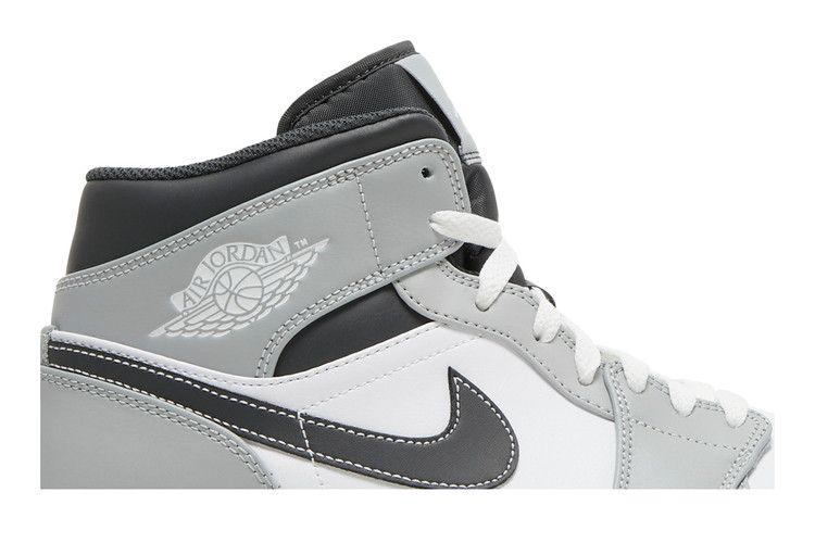 Nike Air Jordan 1 Mid Light Smoke Grey Anthracite - 554724-078