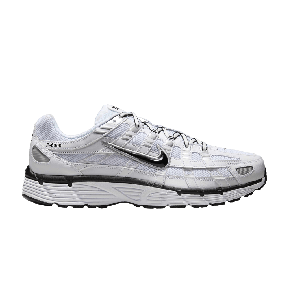 Nike P-6000 White Metallic Silver Black - CD6404-107