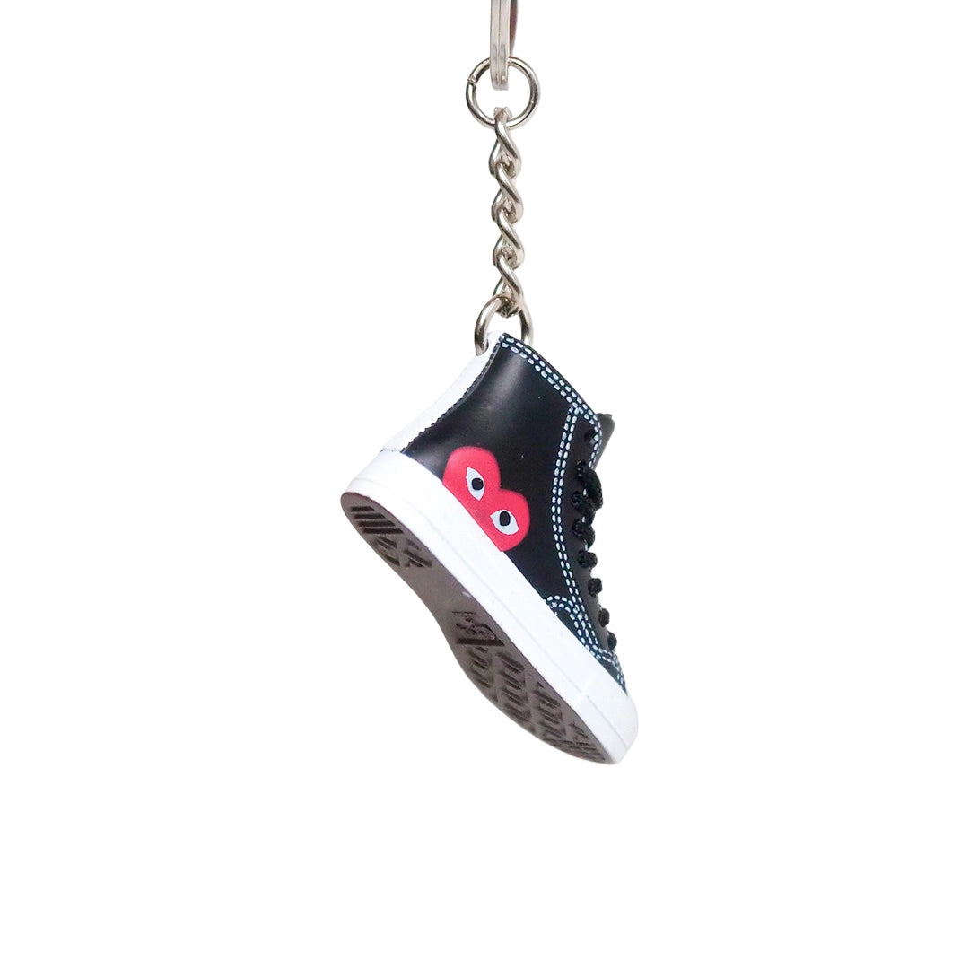 Sneaker Keychain - Converse Chuck Taylor All Star 70 Hi Comme des Garcons PLAY Black