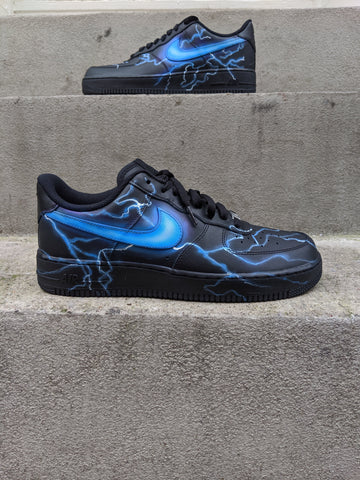 Lightning Blue Custom Sneakers