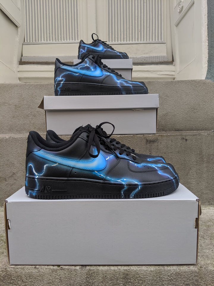 Lightning Blue Custom Sneakers