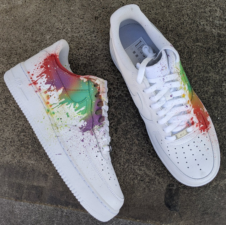 Splatter Custom Sneakers - White AF1