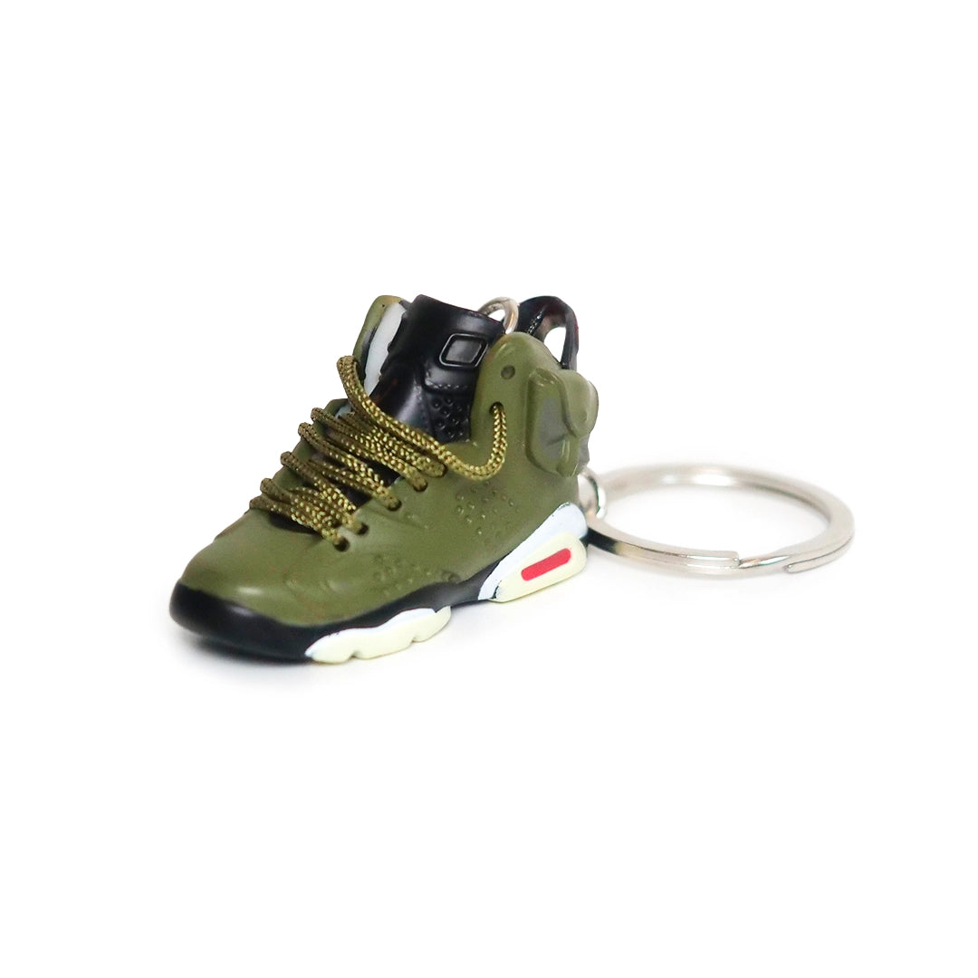 Sneaker keychain - Air Jordan 6 Travis Scott Medium Olive