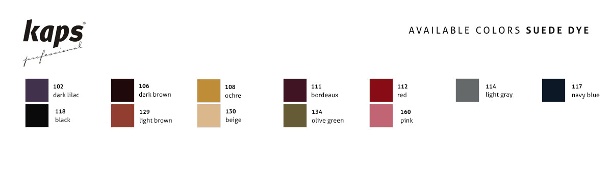 Kaps Suede Dye - ruskindsfarve