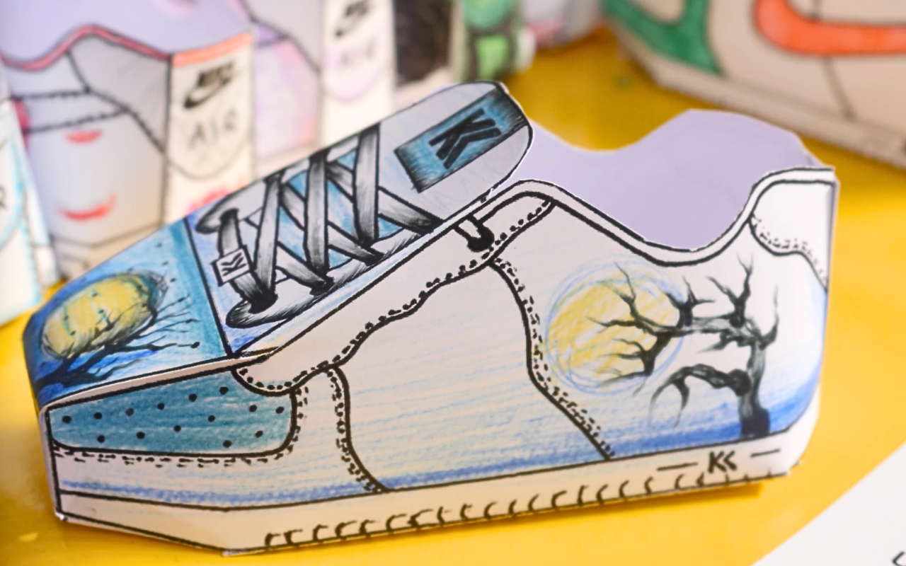 3D papir sneakers for den kreative