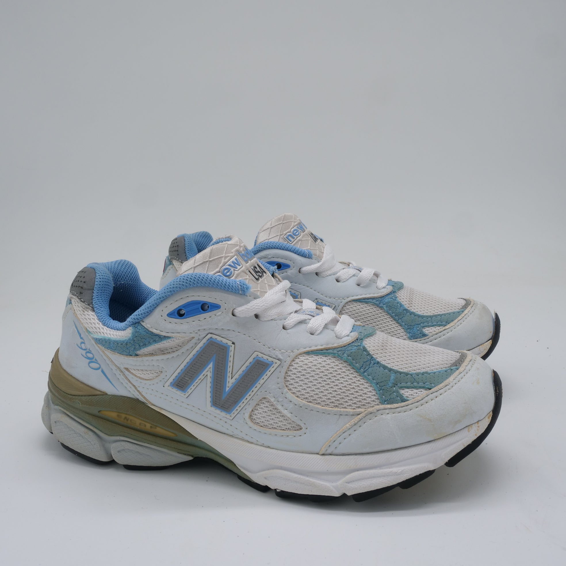 New Balance 990v3 White Baby Blue - EU 36