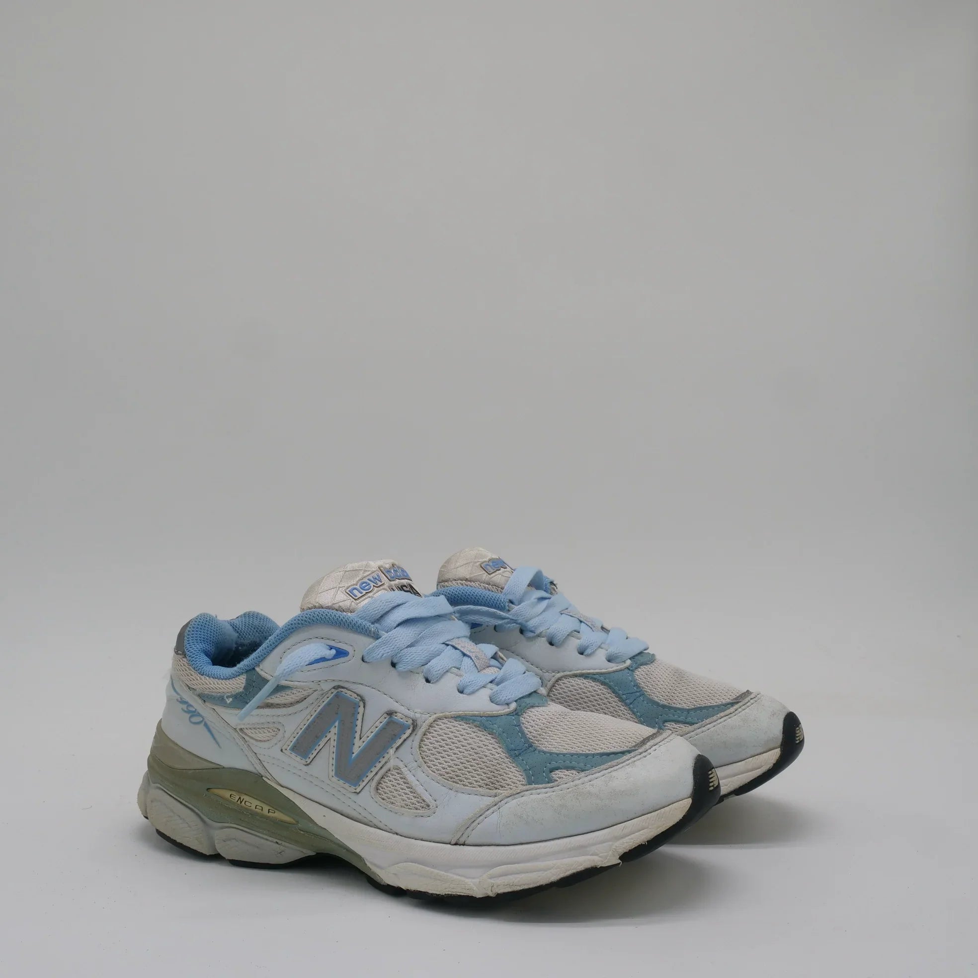 New Balance 990v3 White Baby Blue - EU 36.5
