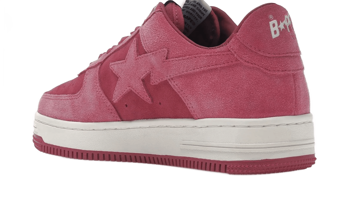 A Bathing Ape Bape Sta Pink Suede - 1H70-191-004