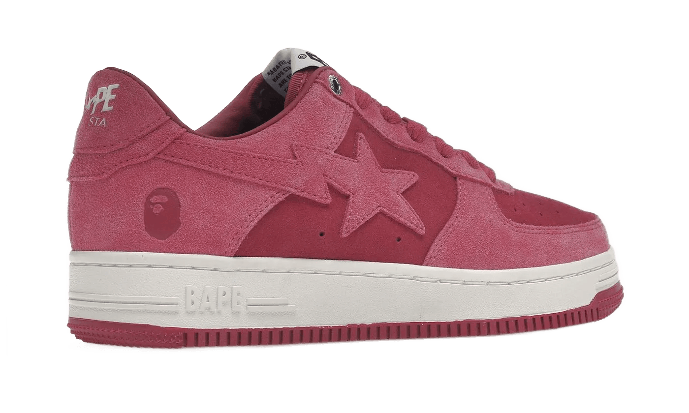 A Bathing Ape Bape Sta Pink Suede - 1H70-191-004