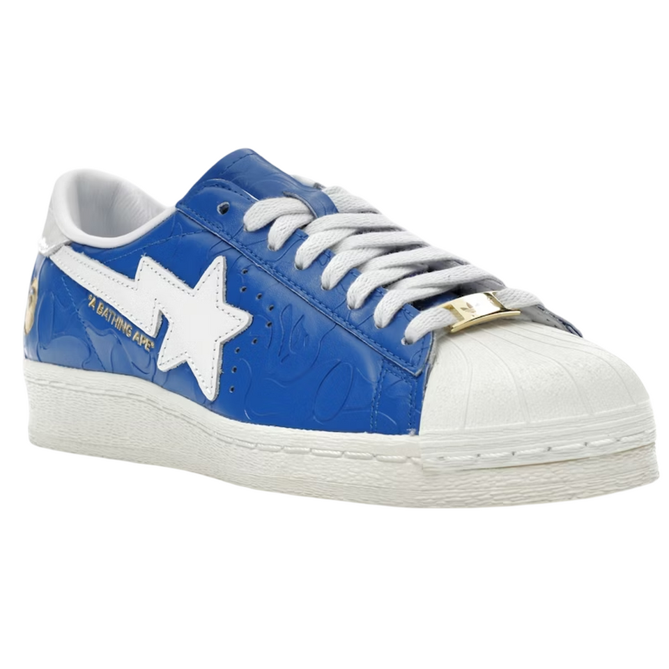 Adidas Superstar Vintage Bape Blue White