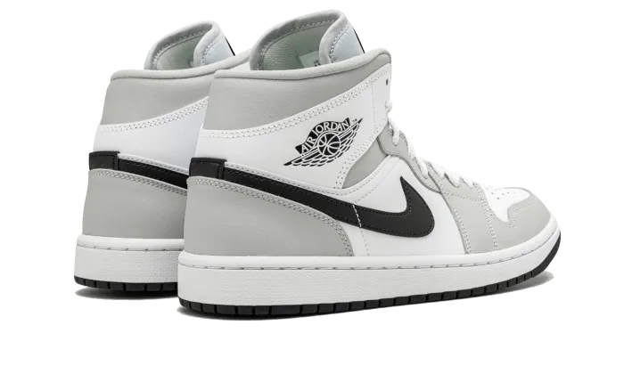 Nike Air Jordan 1 Mid White Light Smoke Grey - BQ6472-015