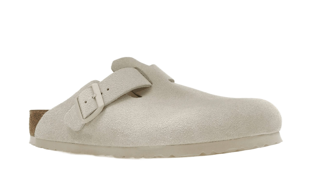 Birkenstock Boston Antique White Suede - 1024731/1024740