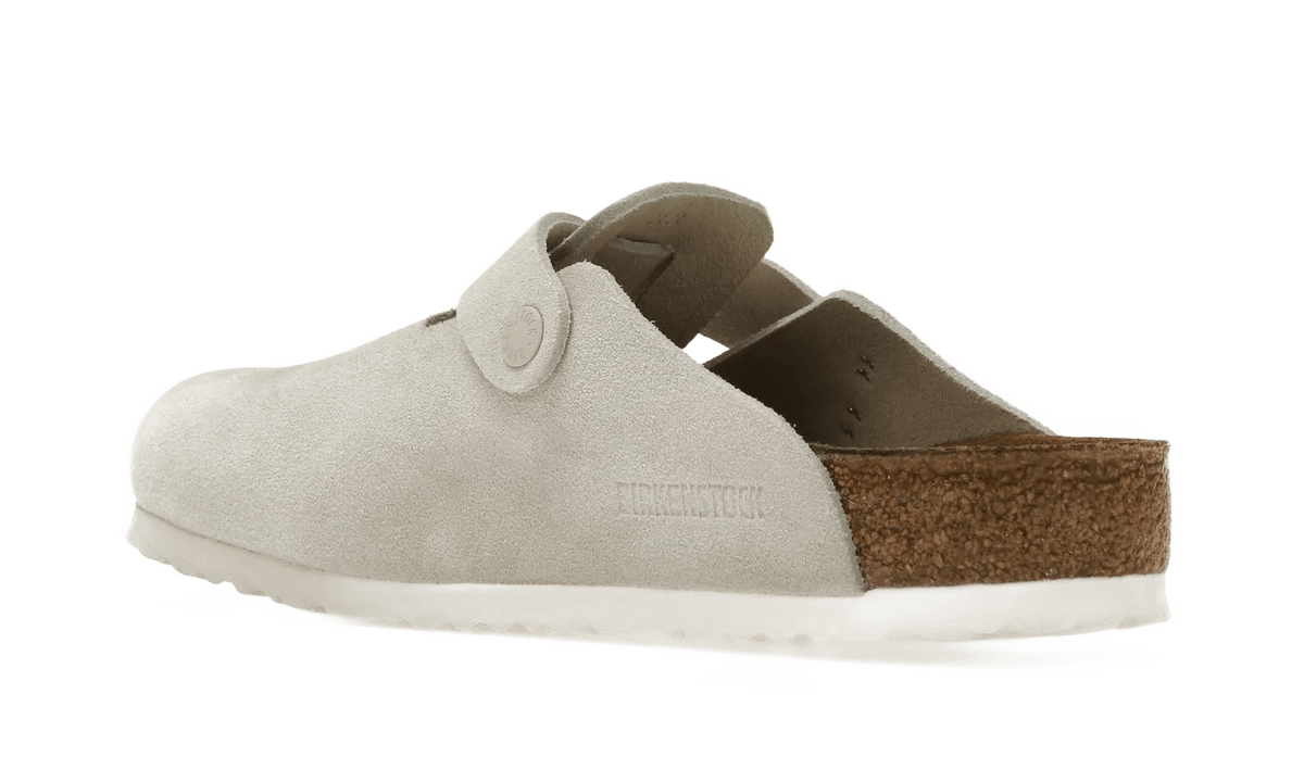 Birkenstock Boston Antique White Suede - 1024731/1024740