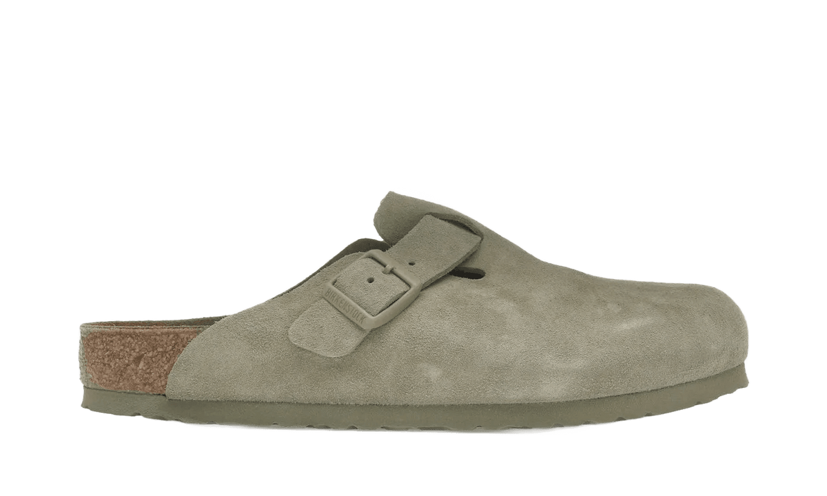 Birkenstock Boston Suede Faded Khaki - 1025788/1025844