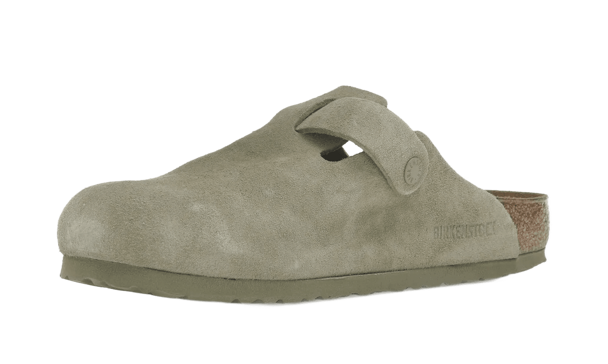 Birkenstock Boston Suede Faded Khaki - 1025788/1025844