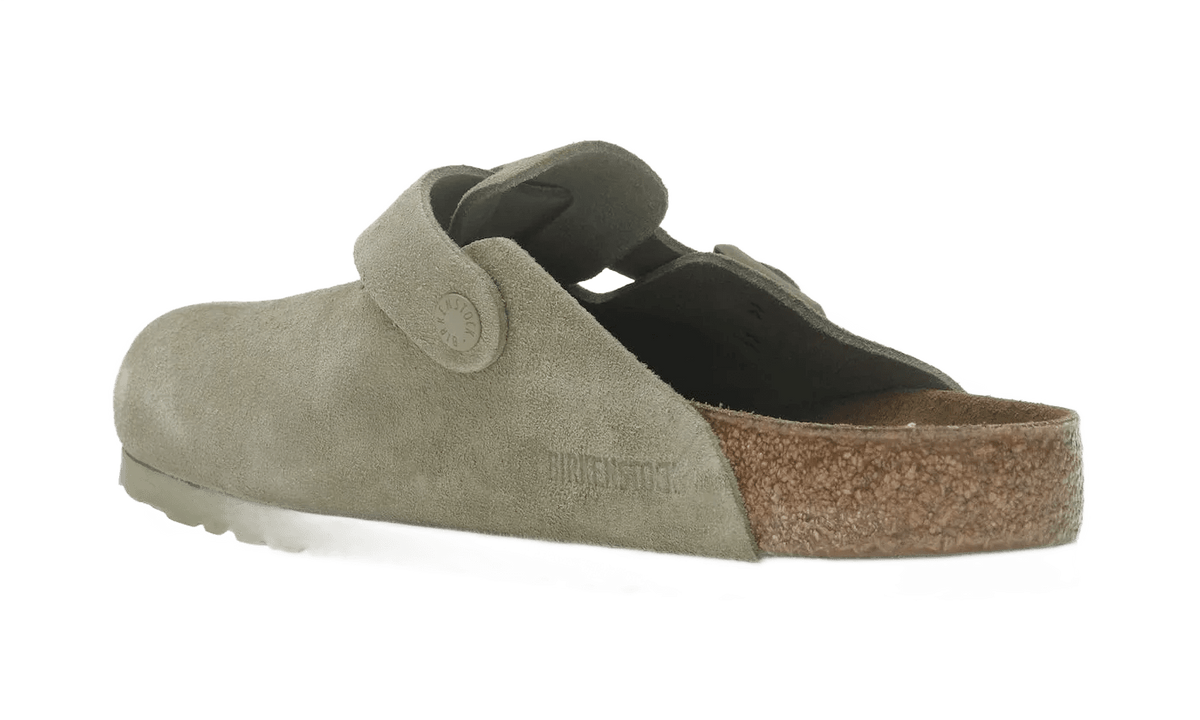 Birkenstock Boston Suede Faded Khaki - 1025788/1025844