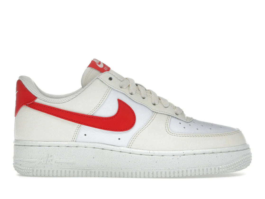 Nike Air Force 1 Low \&07 Next Nature Pale Ivory University Red - DC9486-109