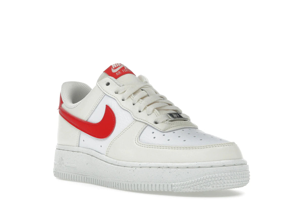 Nike Air Force 1 Low \&07 Next Nature Pale Ivory University Red - DC9486-109