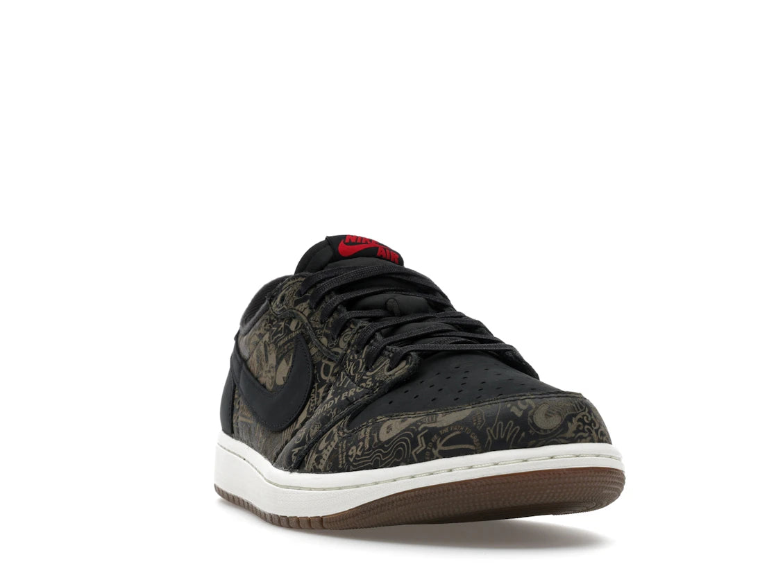 Nike Air Jordan 1 Retro Low OG Laser Black University Red - IV6750-001