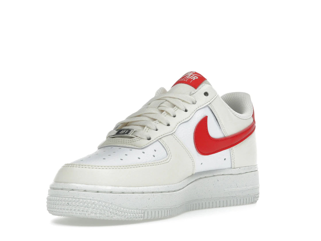 Nike Air Force 1 Low \&07 Next Nature Pale Ivory University Red - DC9486-109