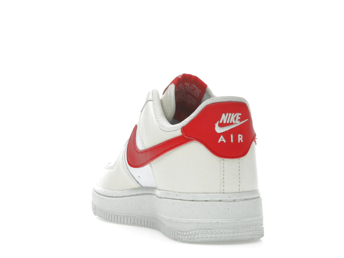 Nike Air Force 1 Low \&07 Next Nature Pale Ivory University Red - DC9486-109