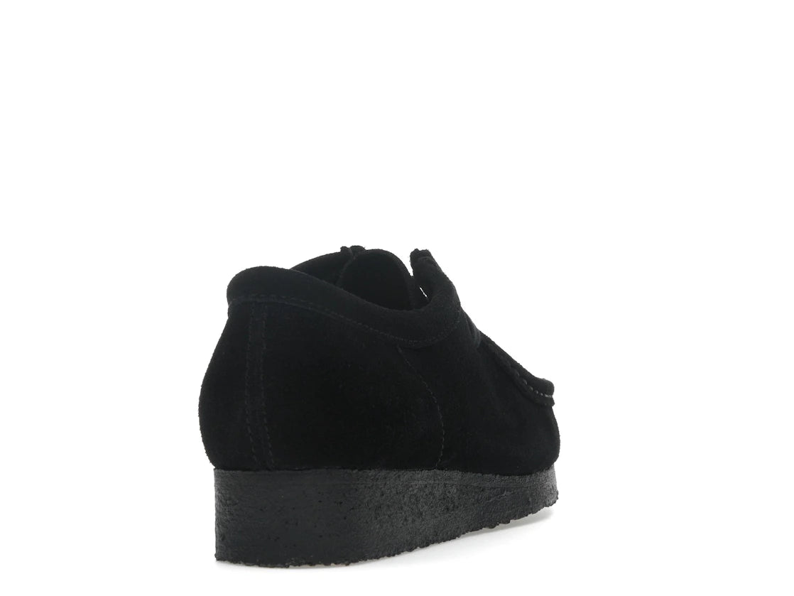 Clarks Originals Wallabee Boot Black Suede - 26155519