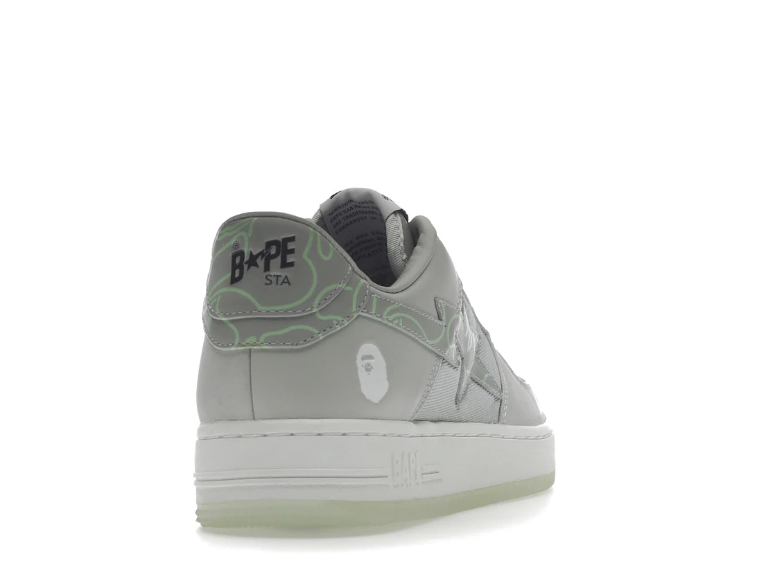 BAPE A Bathing Ape Bape Sta Text Code Camo Grey - 1I20191007-GRY