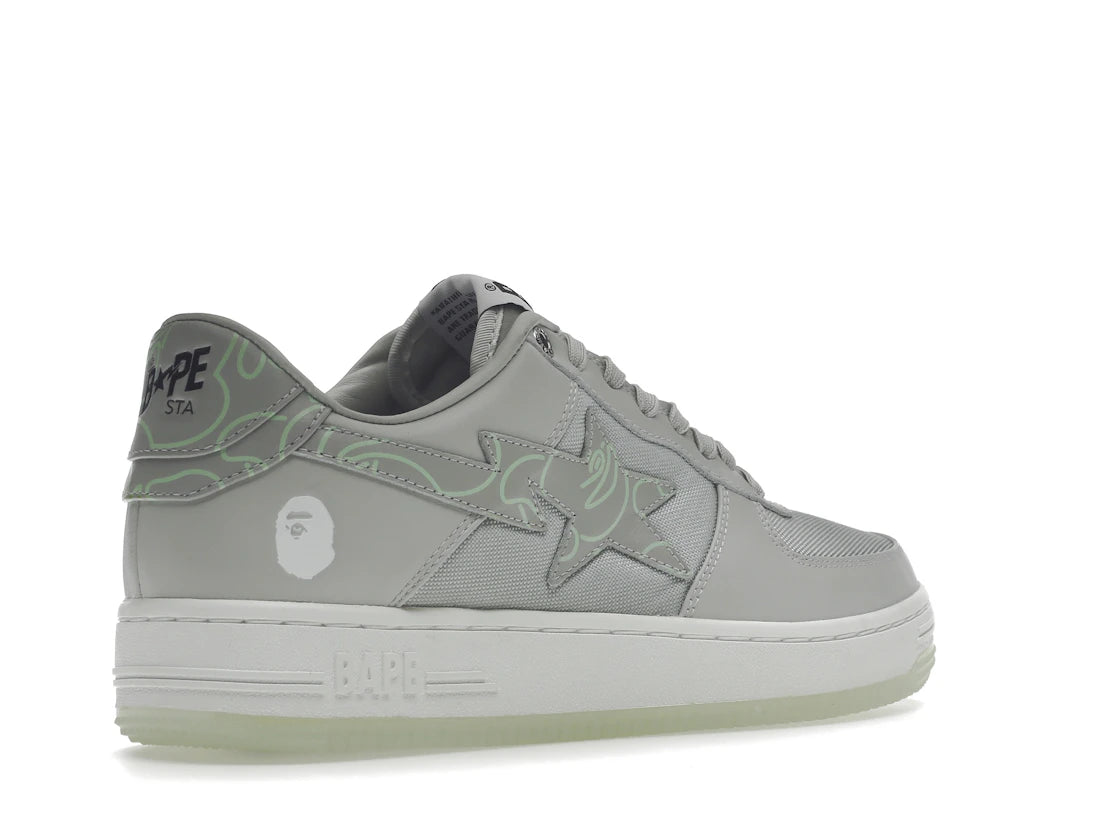 BAPE A Bathing Ape Bape Sta Text Code Camo Grey - 1I20191007-GRY
