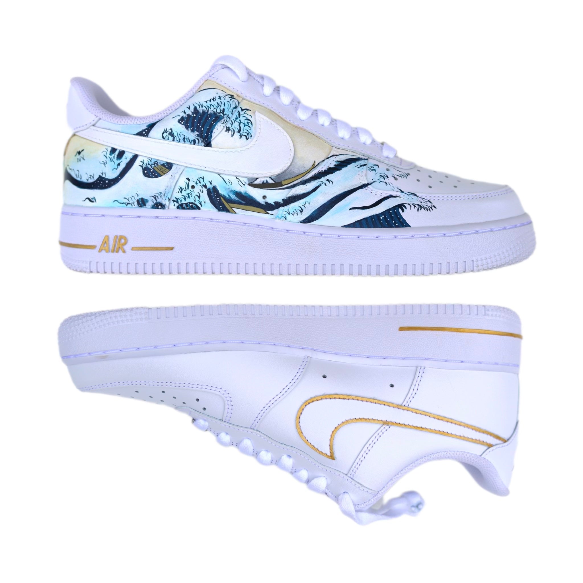 Kanagawa Wave Custom Sneakers