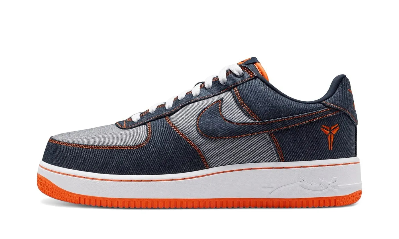 Nike Air Force 1 Low Protro Kobe Bryant Denim Obsidian Safety Orange - IM1980-400