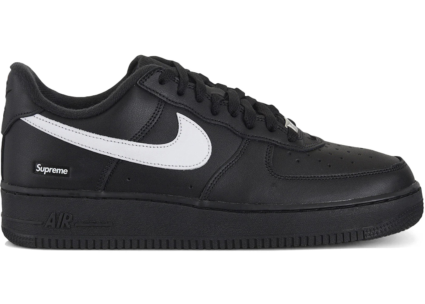 Nike Air Force 1 Low Supreme Black White - CU9225-002