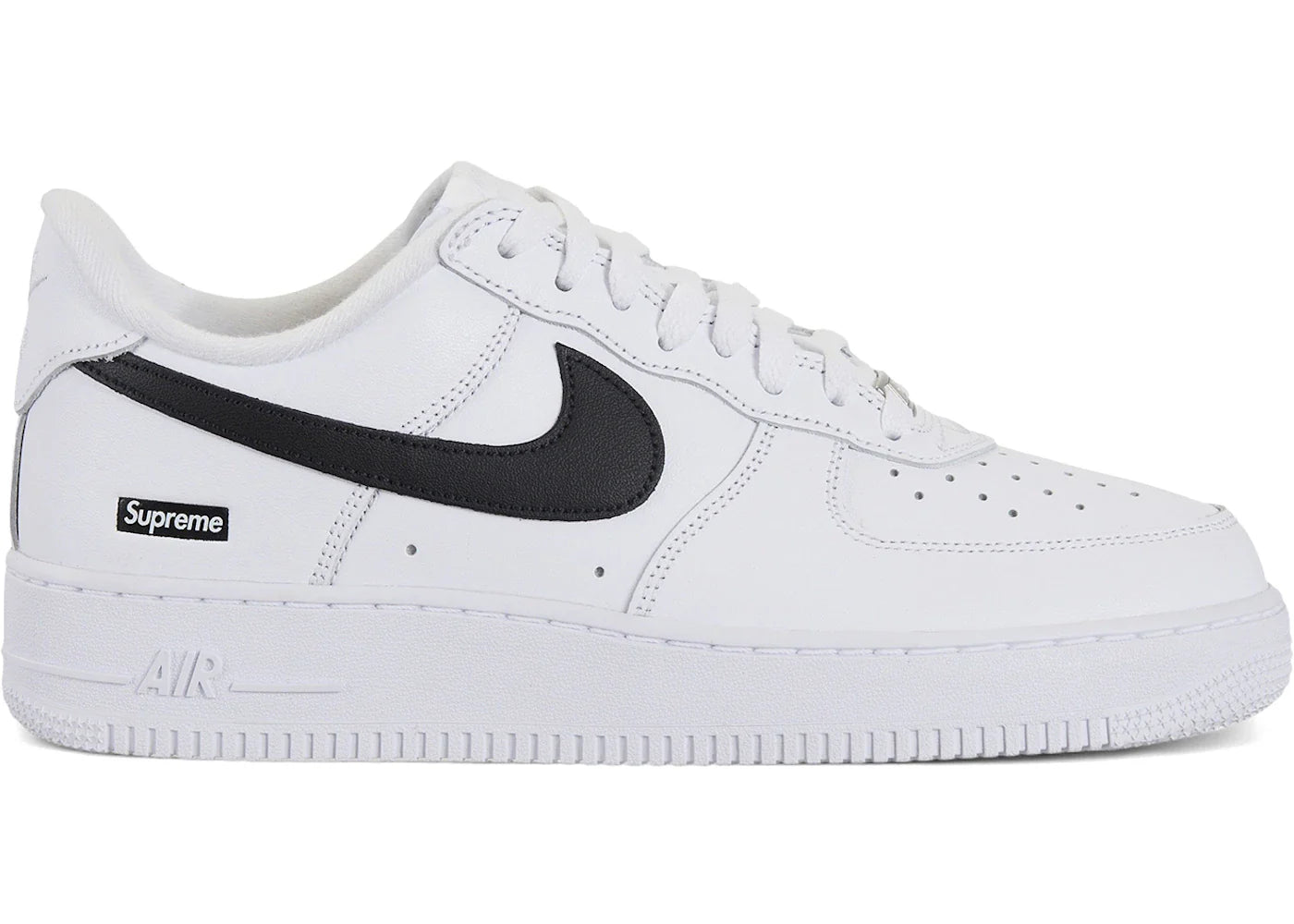Nike Air Force 1 Low Supreme White Black - CU9225-102