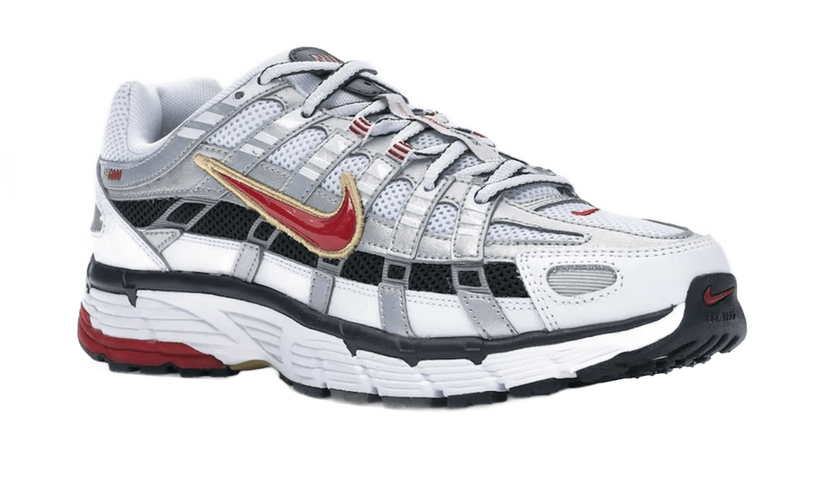Nike P-6000 White Gold Red - BV1021-101