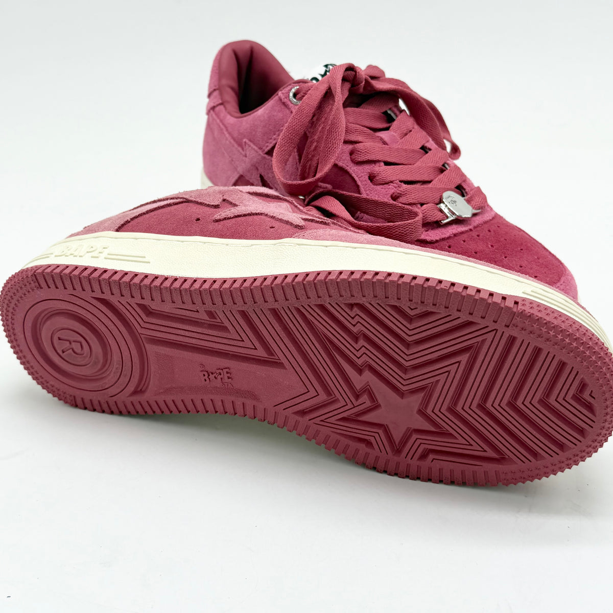 A Bathing Ape Bape Sta Pink Suede EU 41