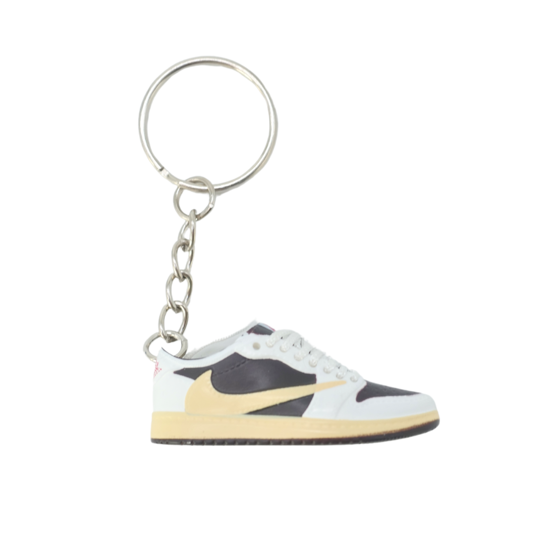 Sneaker keychain - Nike Air Jordan Low x Travis Scott Reverse Mocha (white laced)