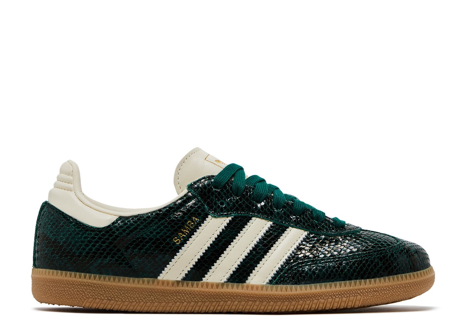 Adidas Samba OG Black Cream White Collegiate Green - JR8848