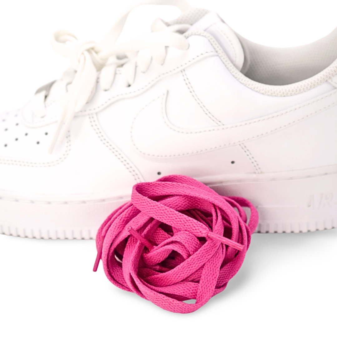 Hot Pink flade snørebånd