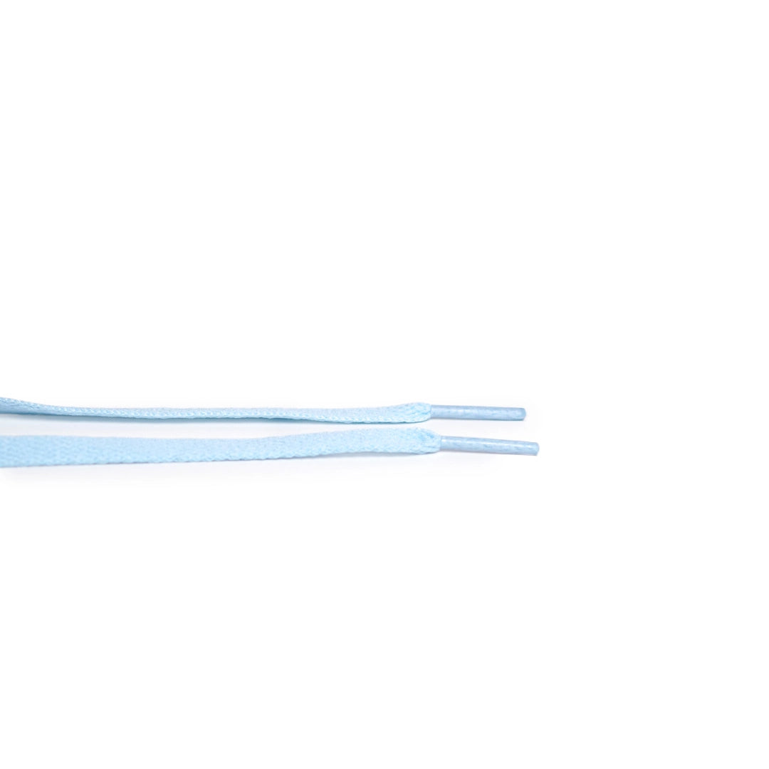 Baby Blue - blue flat laces