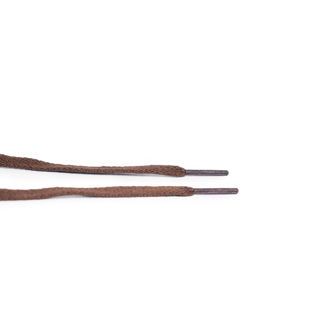 Dark brown flat laces