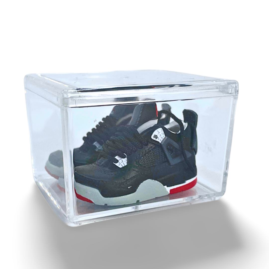 Miniature Sneakers - Nike Air Jordan 4 Bred Black