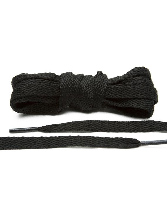 Sorte flade snørebånd