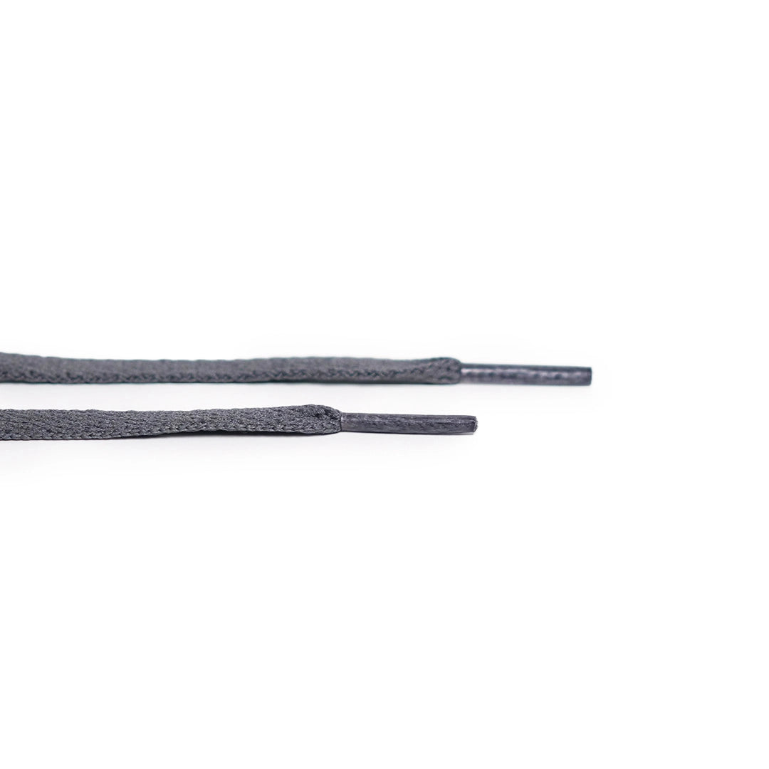 Dark gray - gray flat laces