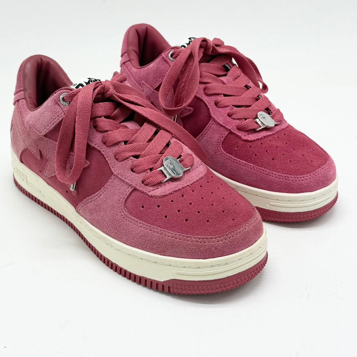 A Bathing Ape Bape Sta Pink Suede EU 41