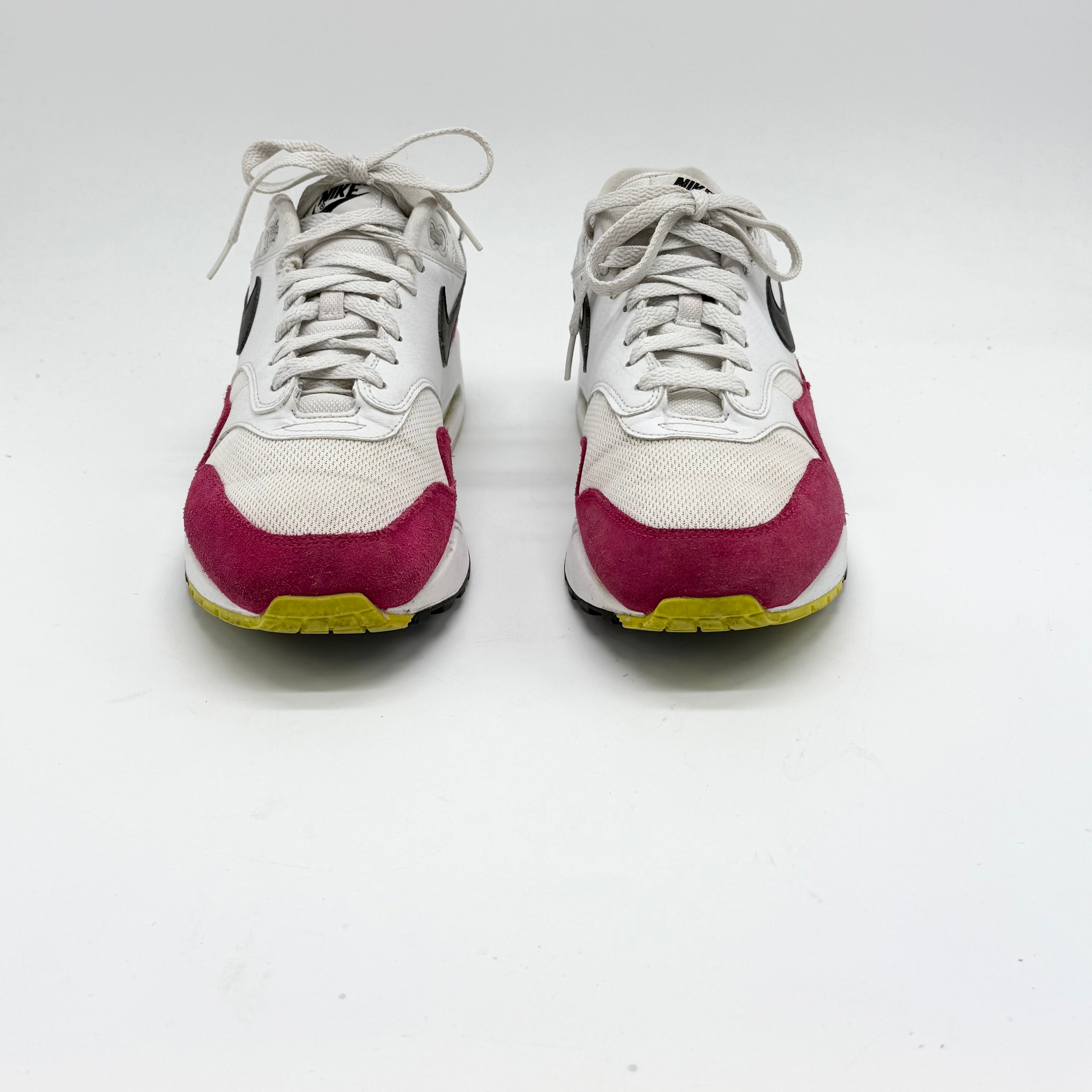 Nike Air Max 1 White Black Volt Rush Pink EU 44.5