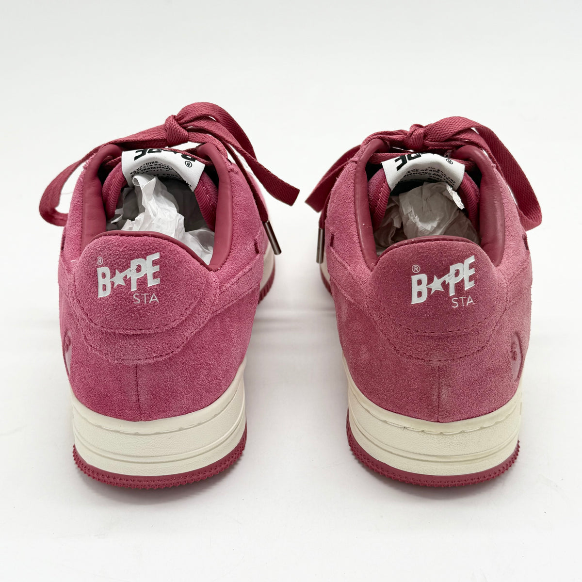 A Bathing Ape Bape Sta Pink Suede EU 41
