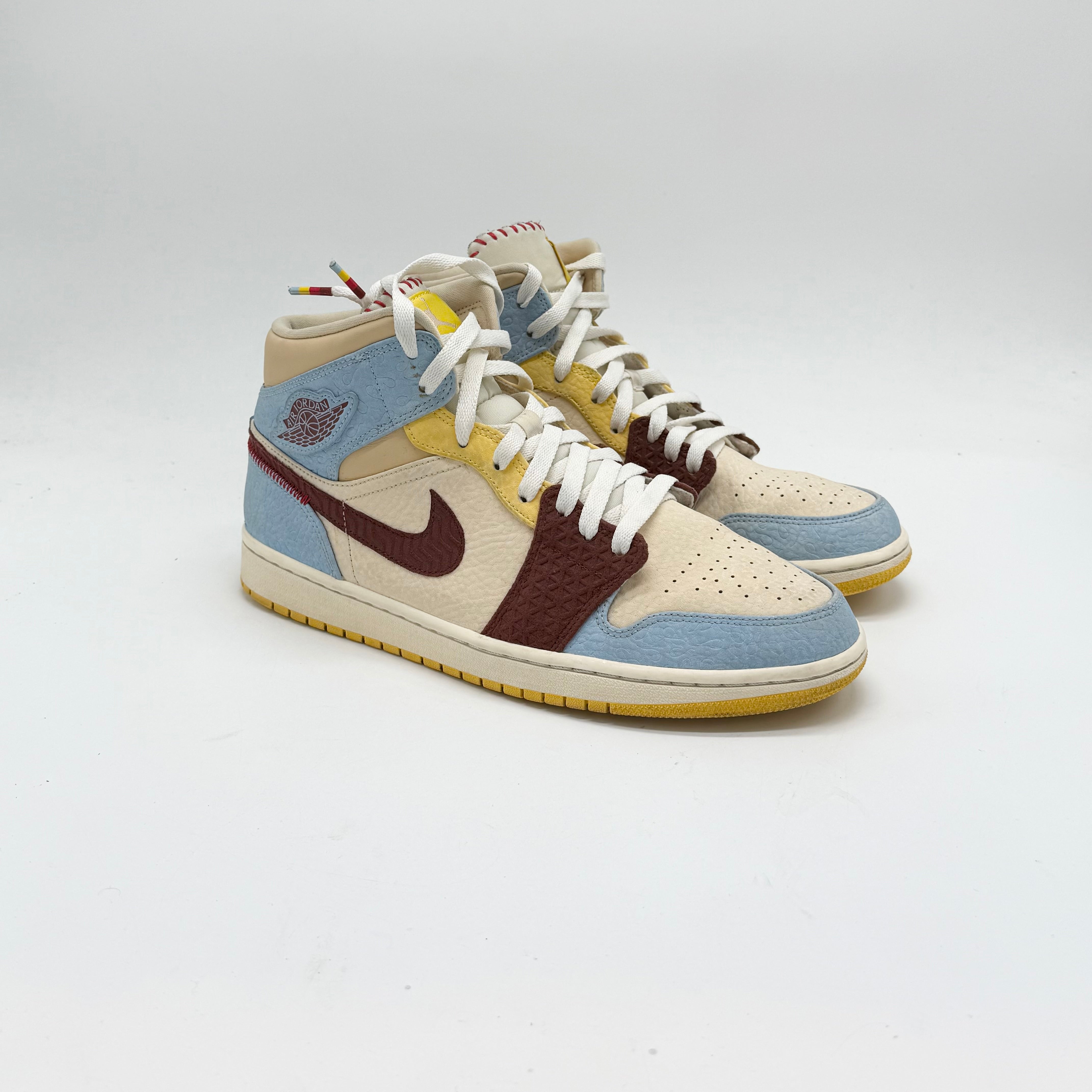 Jordan 1 Mid SE Fearless Maison Chateau-Rouge EU 45