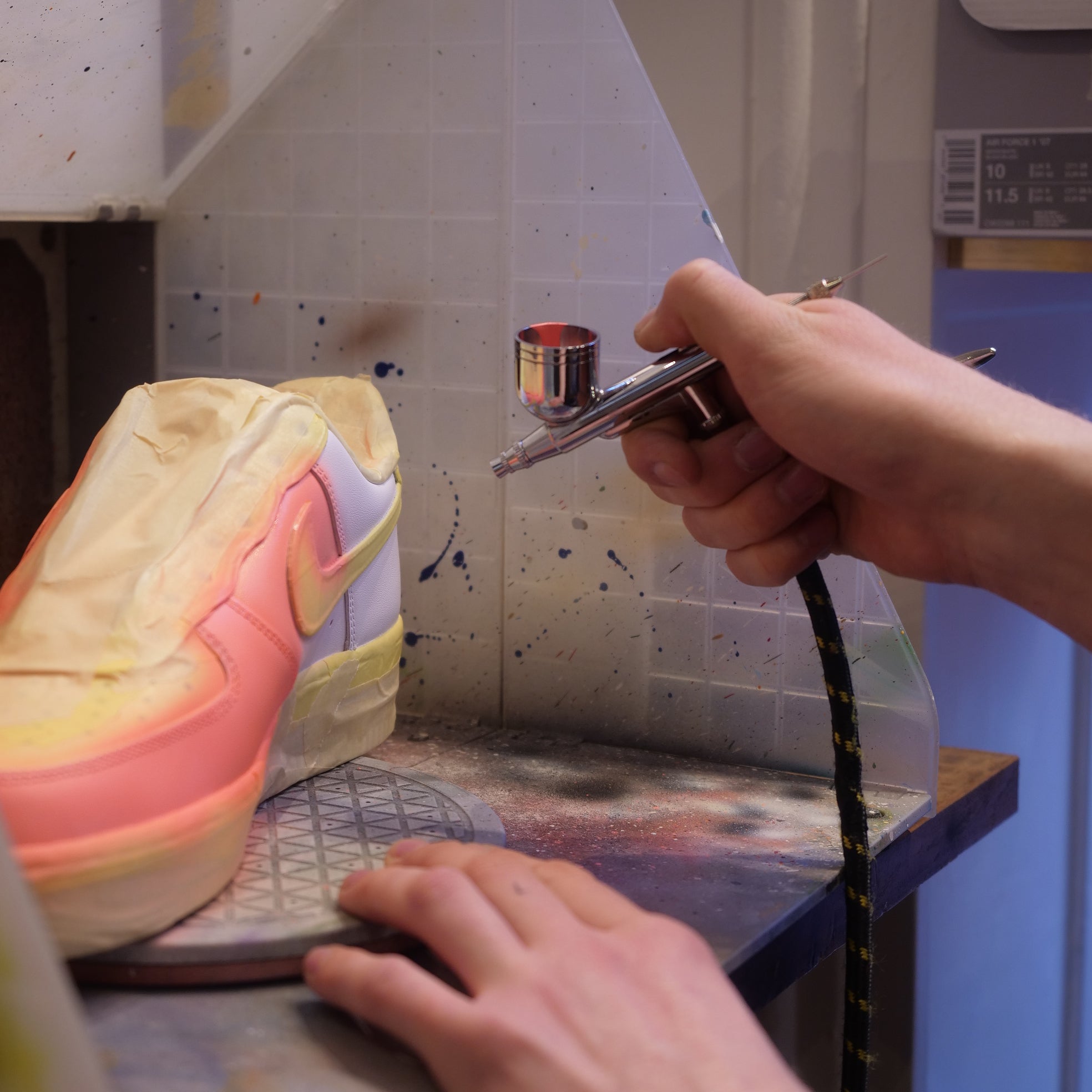 Begynder Airbrush + Kompressor Sæt