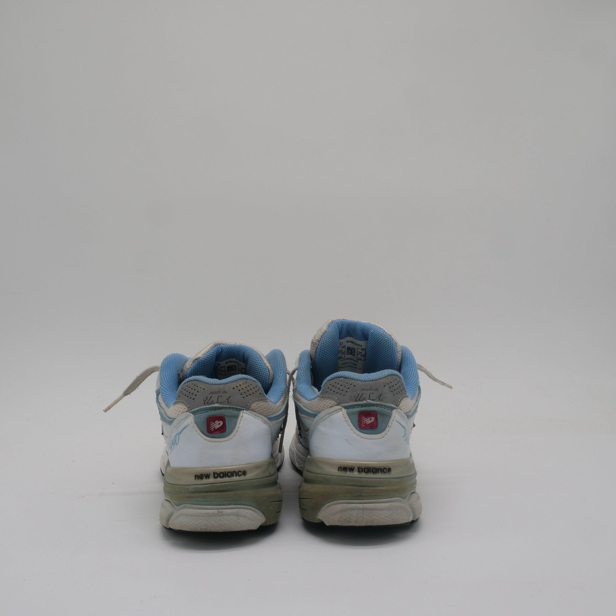 New Balance 990v3 White Baby Blue - EU 36