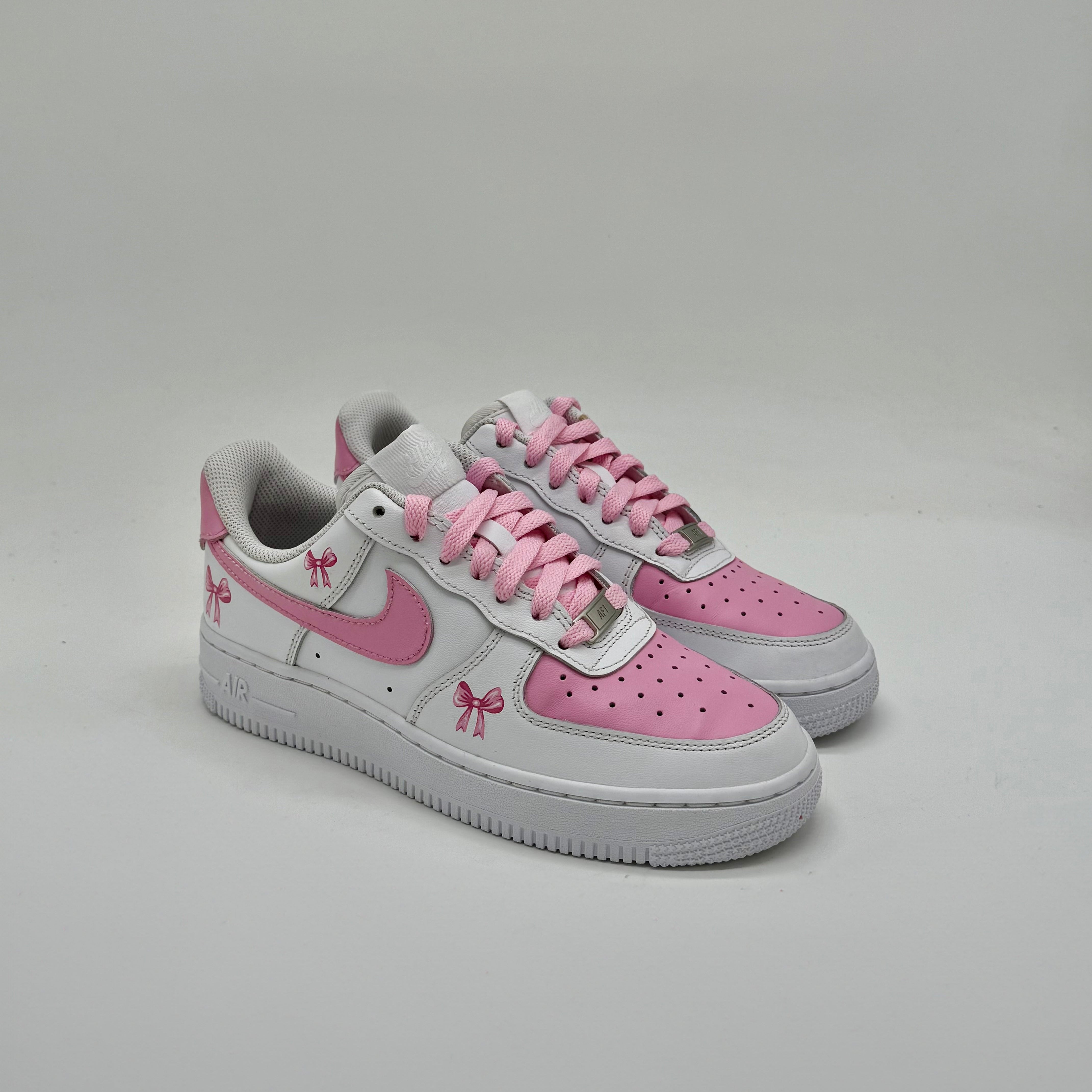 Nike Air Force 1 White Pink Ribbon Custom EU 38